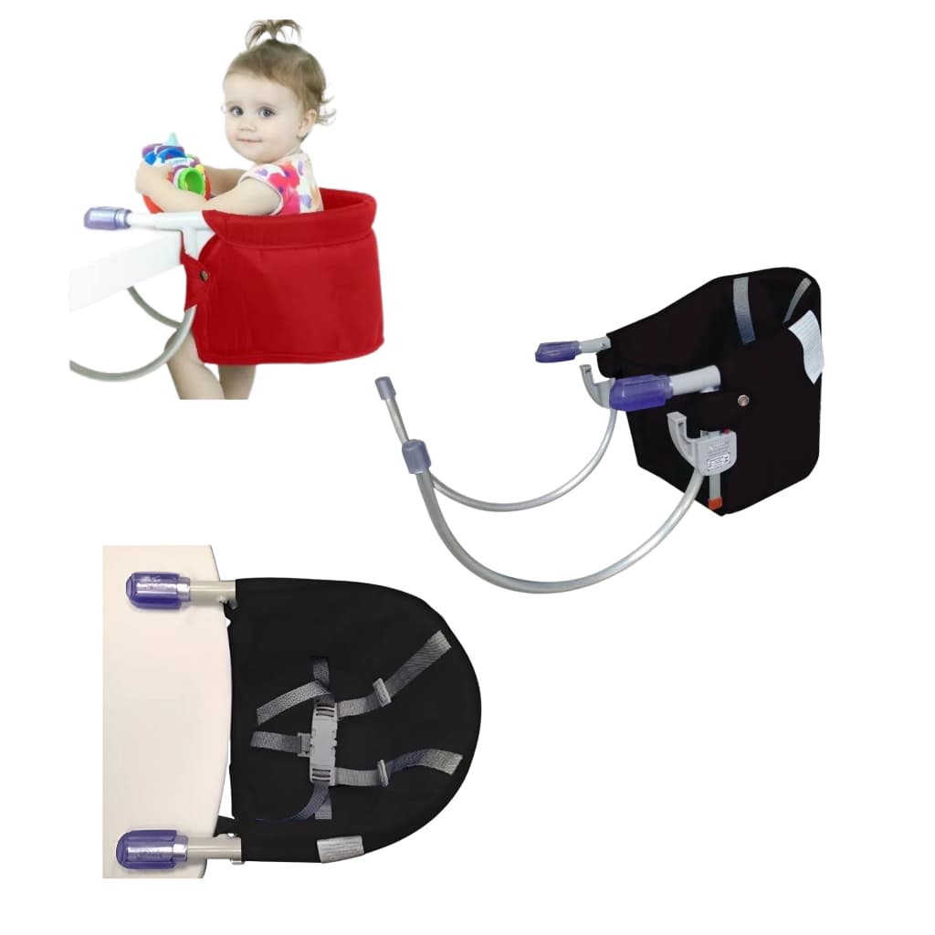 Cadeirinha de Alimentação bebe/criança  6M até 3A  - para Mesa  -  Pratica, Dobrável, Segura, Forte com TRAVA Reforçada.