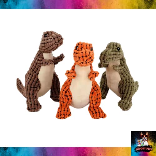 Brinquedo Bichinho Pelúcia Dinossauro Pet Cachorro Dog Decoração Macio