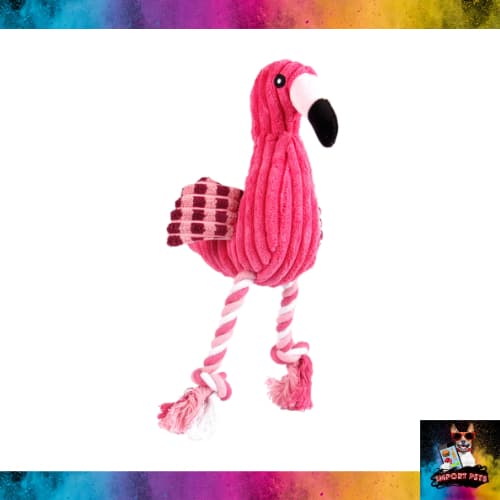 Brinquedo Bichinho Pelúcia Flamingo Pet Cachorro Dog Decoração Macio