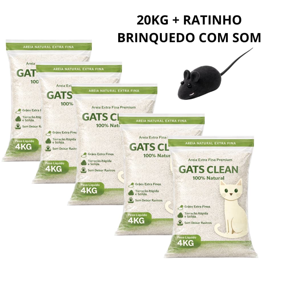 Areia de Gato Pacotes de Areia Sanitária Antiodor Tira Cheiro Gatos