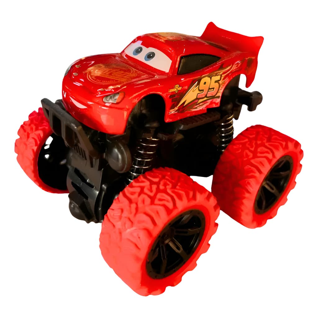 Carrinho Relâmpago McQueen De Fricção Rodas Grandes