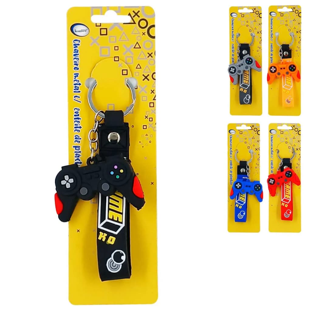 Chaveiro Video Game Controle - Emborrachado Presente Gamer