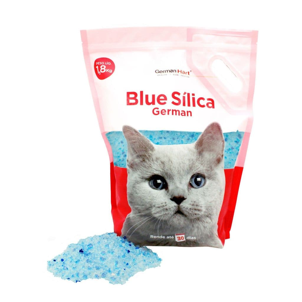 Areia Sanitária Pet Gato Cristais Blue Sílica Normal 1,8kg