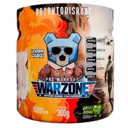 Pré Treino Warzone 300g Under Labz Beta Alanina Cafeína