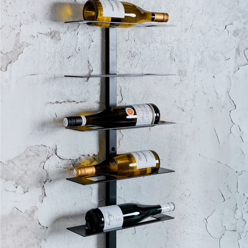 Suporte De Garrafas Vinho - Adega De Parede Vertical - Armazenamento Vinho Horizontal - Prático e Elegante