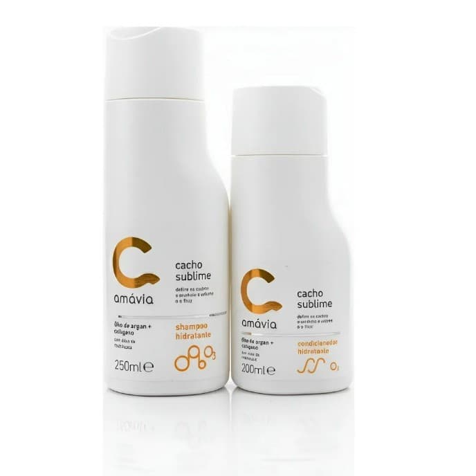 Amávia Kit Cacho Sublime Shampoo e Condicionador - nova embalagem - hair hidratante