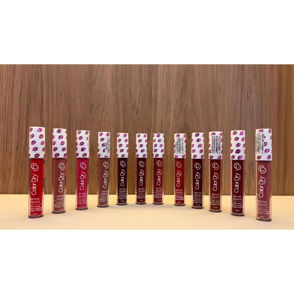 Batom Liquido Matte Color Dry Pro 4ml Longa Duração, Não Craquela,Revenda ,maquiagem,Efeito Matte