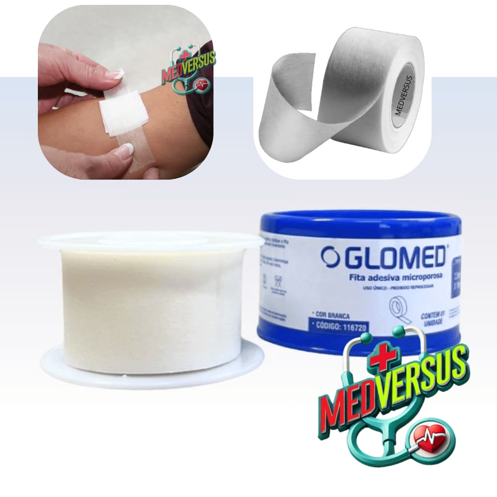 Fita micropore 2,5cm x 10mt Branca kit 03/06/12 und
