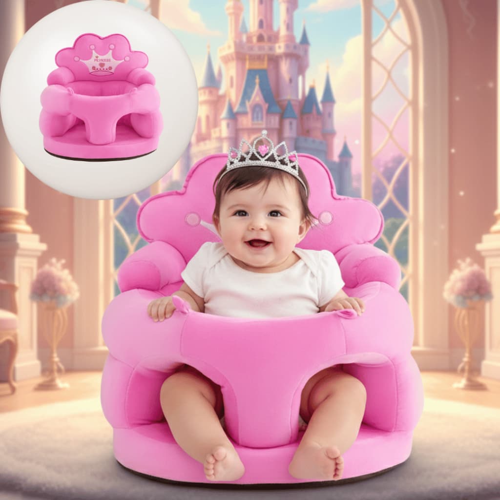 Assento Para Bebê Alimentação E Descanso Príncipe E Princesa