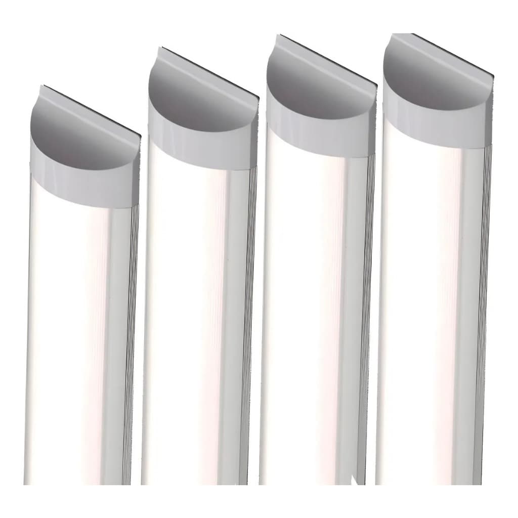 4 Luminaria Tubular Led 40w Lampada Branco Frio 110v/220v