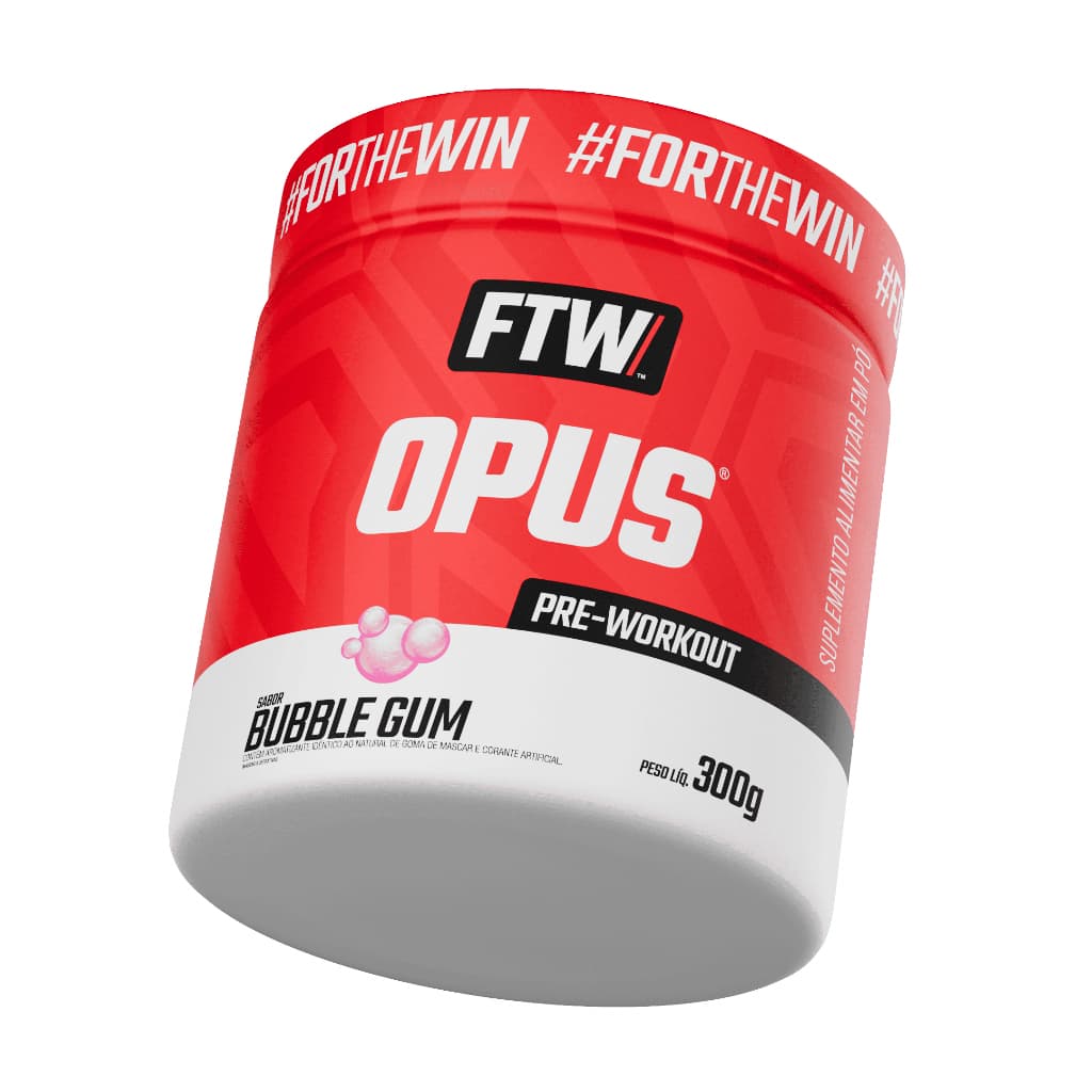 Pré Treino Opus Pote 300g Pre-Workout Com Cafeina - FTW