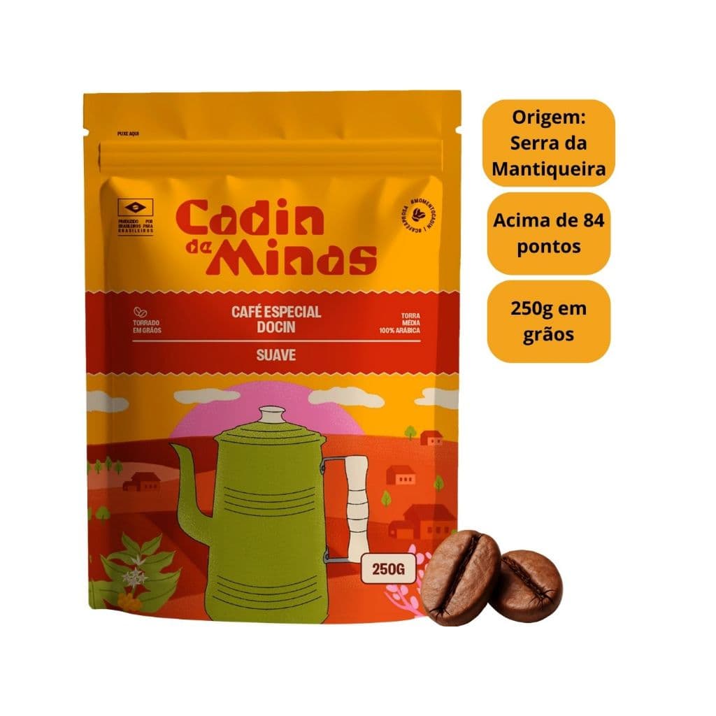 Café Especial Cadin de Minas 250g em Grãos – Perfil Doce | Torra Média