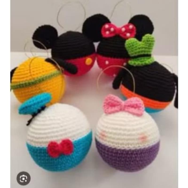 crochê amigurumis - kit turma do Mickey