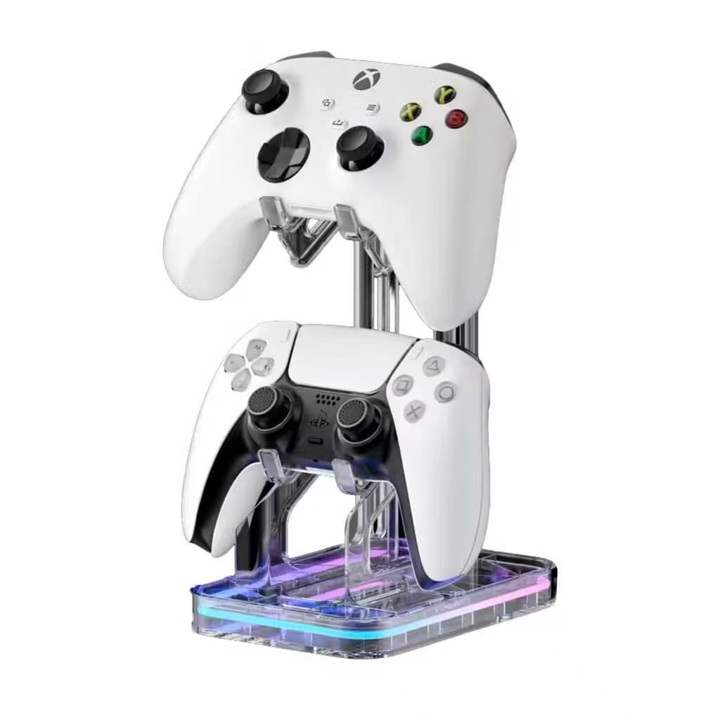 Suporte Multifuncional de controle design moderno para Vídeogame PS4 PS5 Xbox Com Luz RGB,2 USB