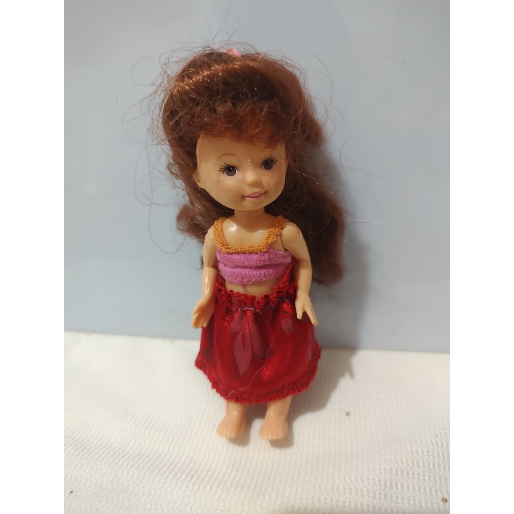 Miniatura Boneca Cabelo Ruivo Articulada – 10cm
