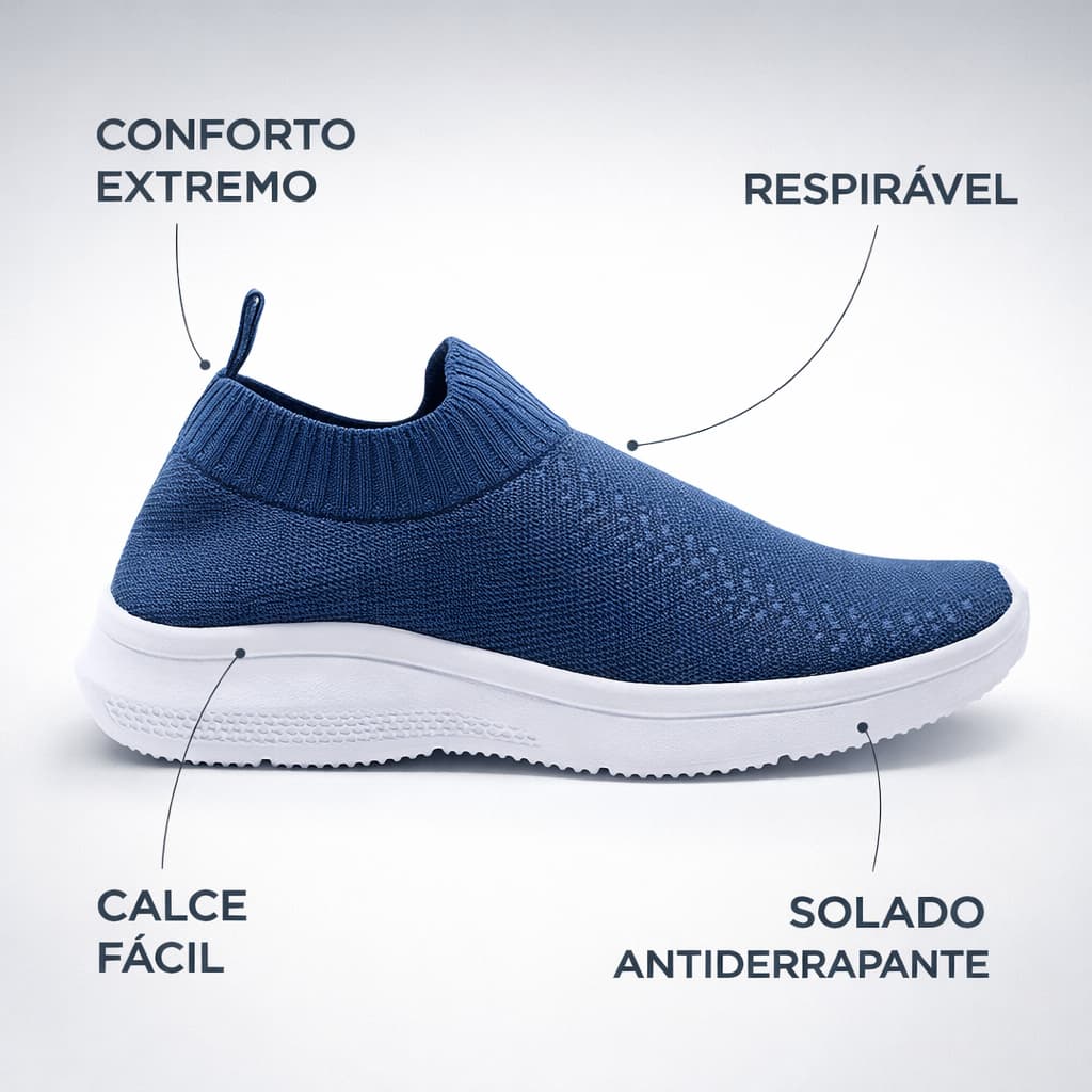 Tênis Meia Stillus Masculino Feminino Unissex Caminhada