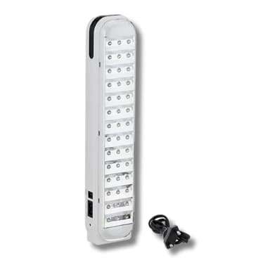 DP Led Light Luz De Emergência Luminária LED 42 LEDs Recarregável Bivolt Automático Branco Frio