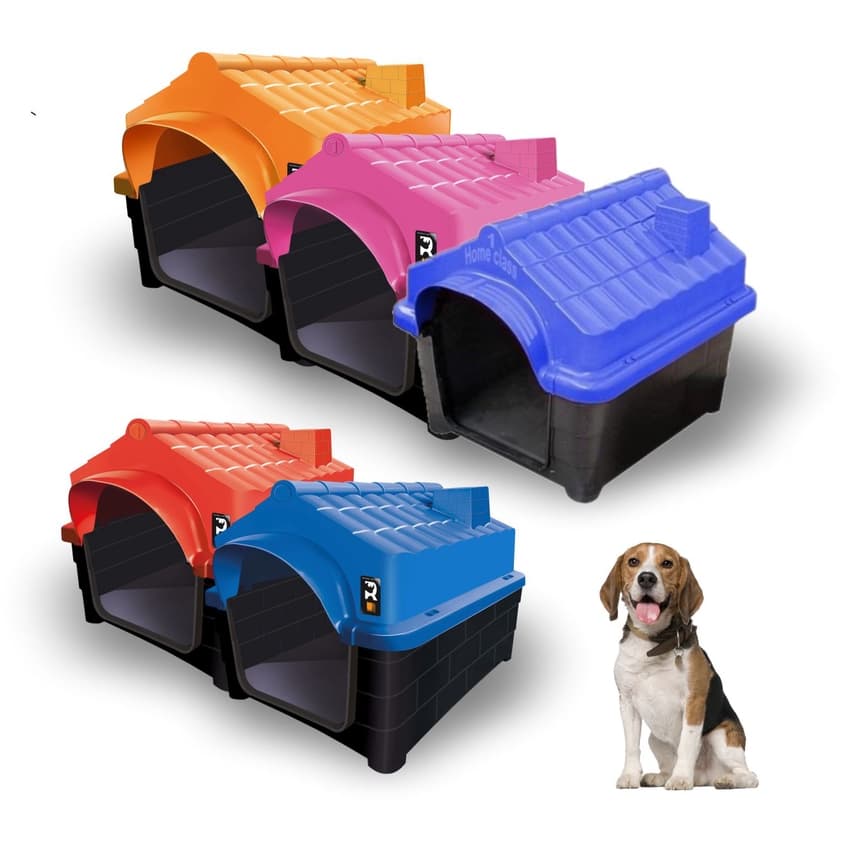 Casinha Plástica Home Class N4 Para Cães Diversas Cores Mec Pet Super Resistente