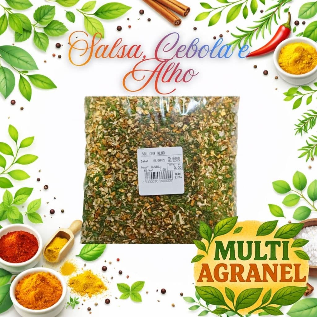 Tempero Salsa Cebola e Alho 1kg Fit