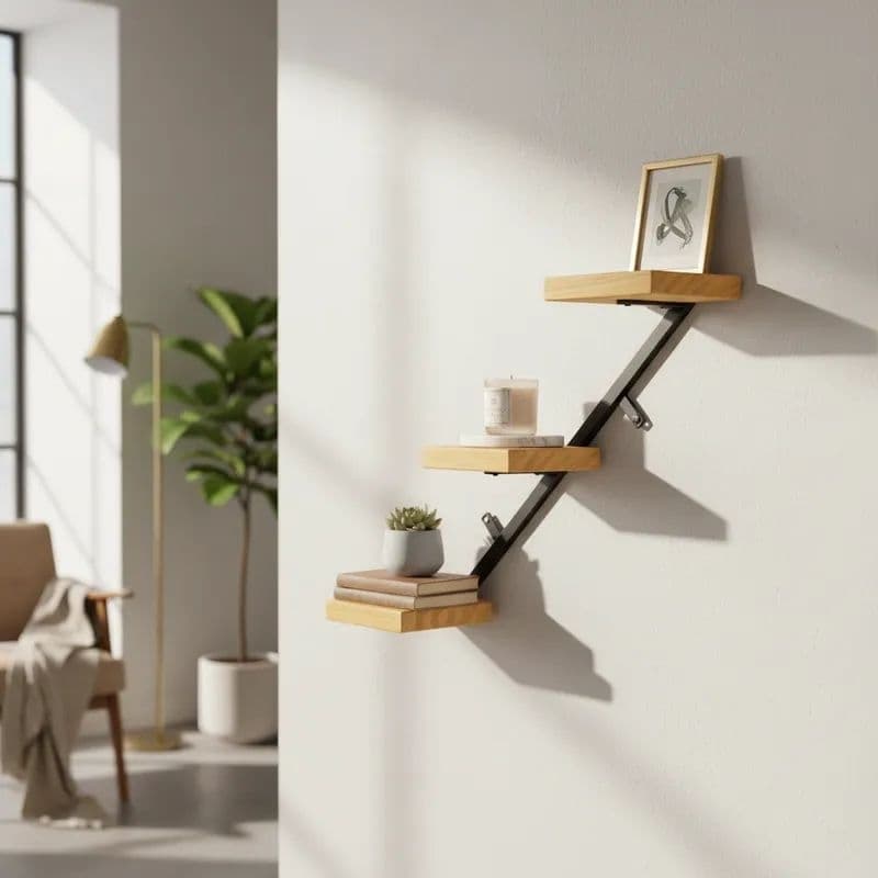 Prateleira Decoração Suporte decorativo de vaso para parede Suporte de decoração artesanal