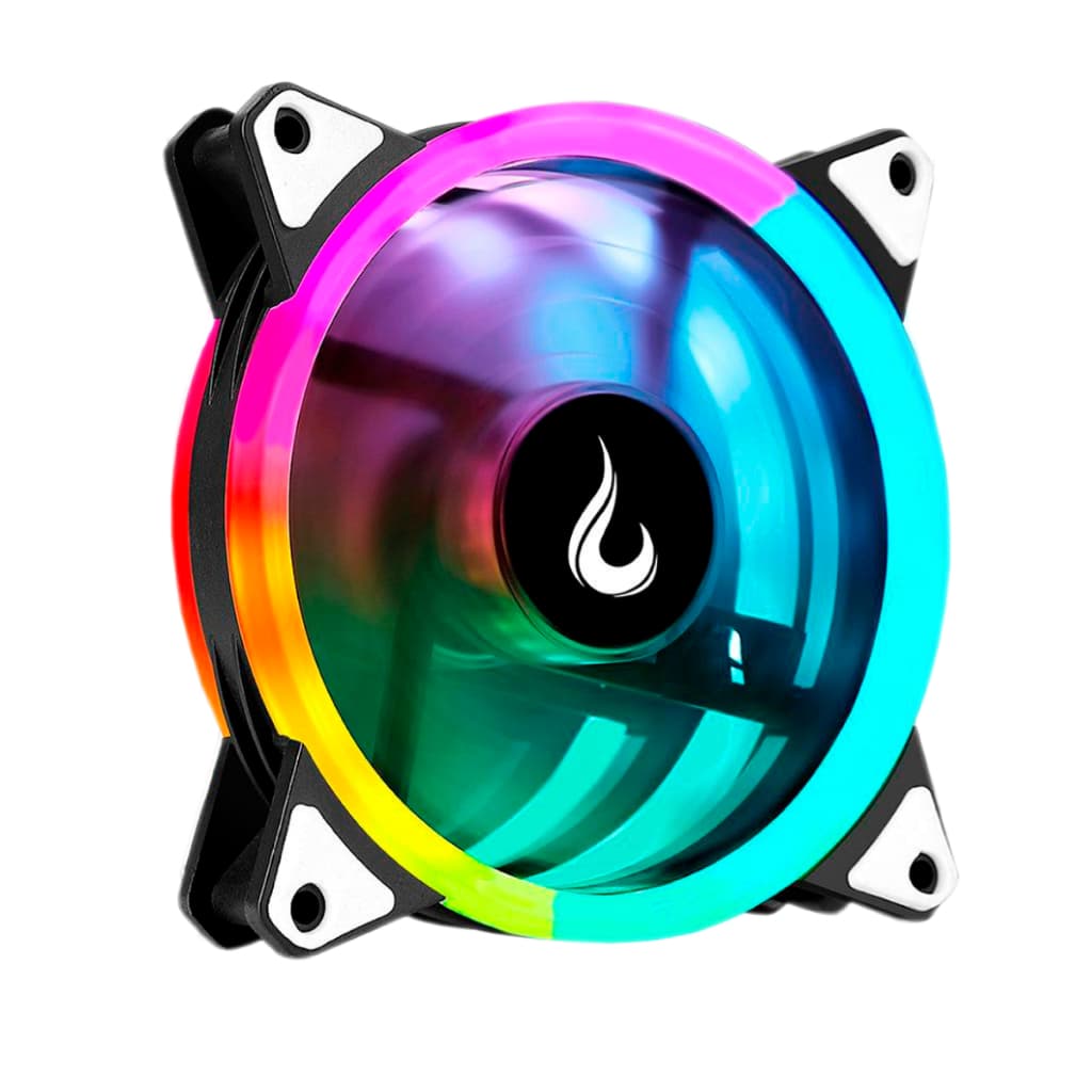 1 - Fan Avulsa Cooler Ventoinha Pc Gamer Rise Mode Energy Argb 120mm Preto