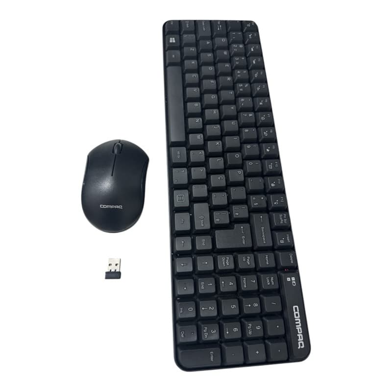 kit teclado + mouse sem fio COMPAQ Original