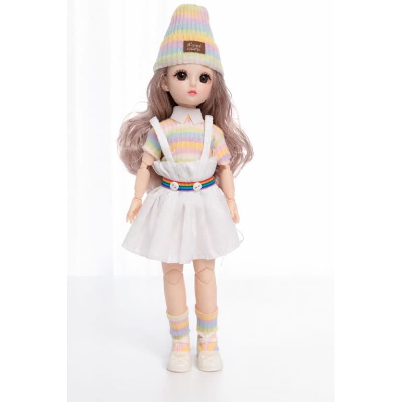boneca articulada, olhos 3D.