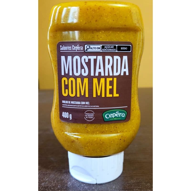 Mostarda Com MEL Cepêra 1X400G Unidade (Embalagem de Plástico Com dosador)