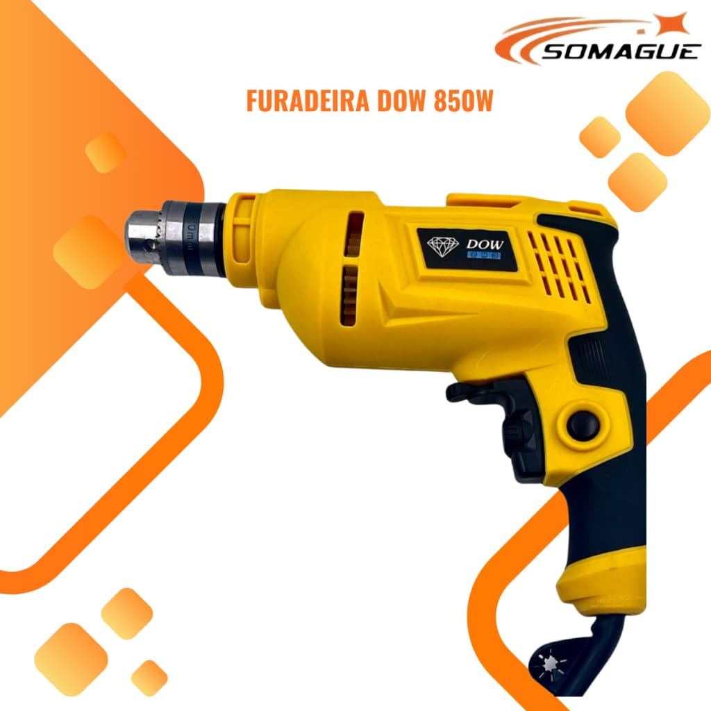 Furadeira  E Parafusadeira 850W Mandril Chave 10 Mm 110v