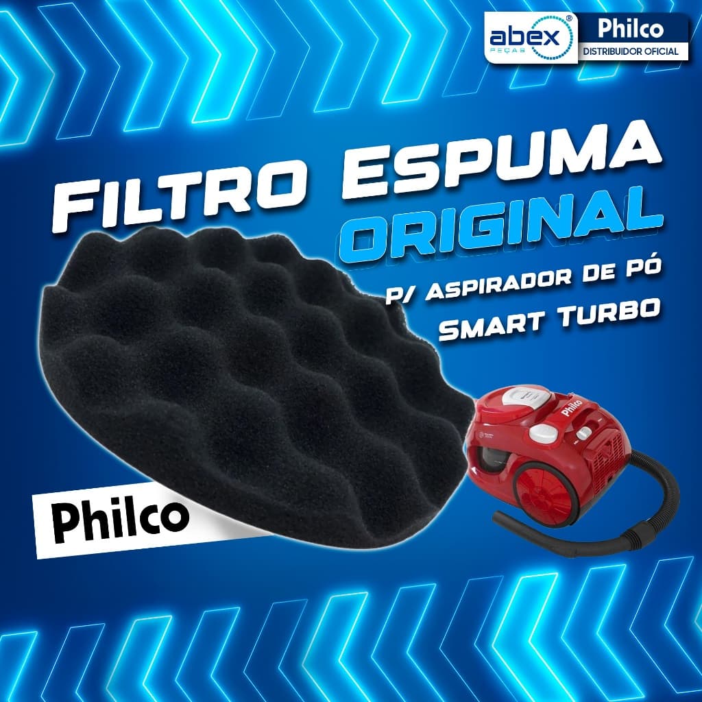 Filtro Para Aspirador De Pó Philco Easy Clean Turbo Pr E Smart Turbo 1800 Espuma 755338 Original