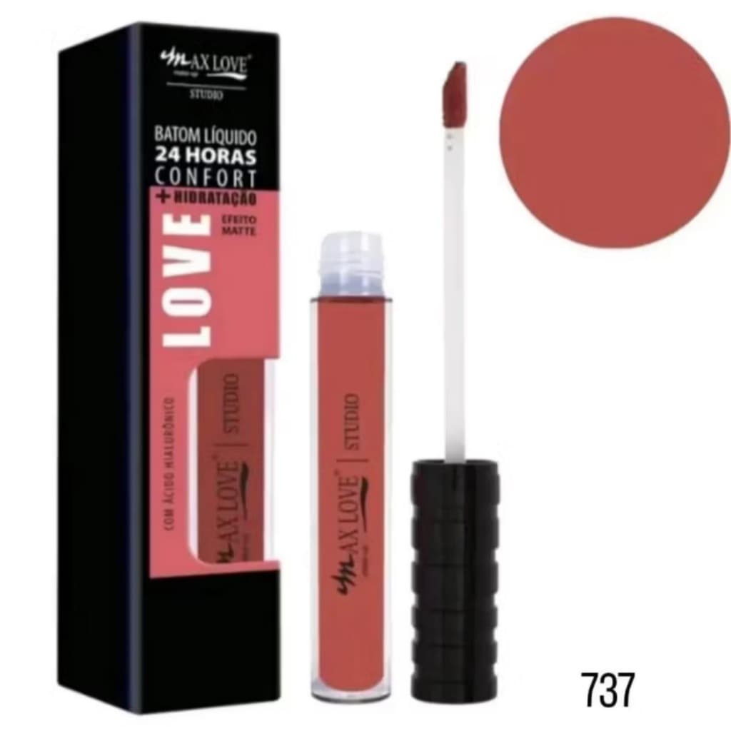 Batom Líquido Matte 24 Horas Confort + Hidratação Max Love 737