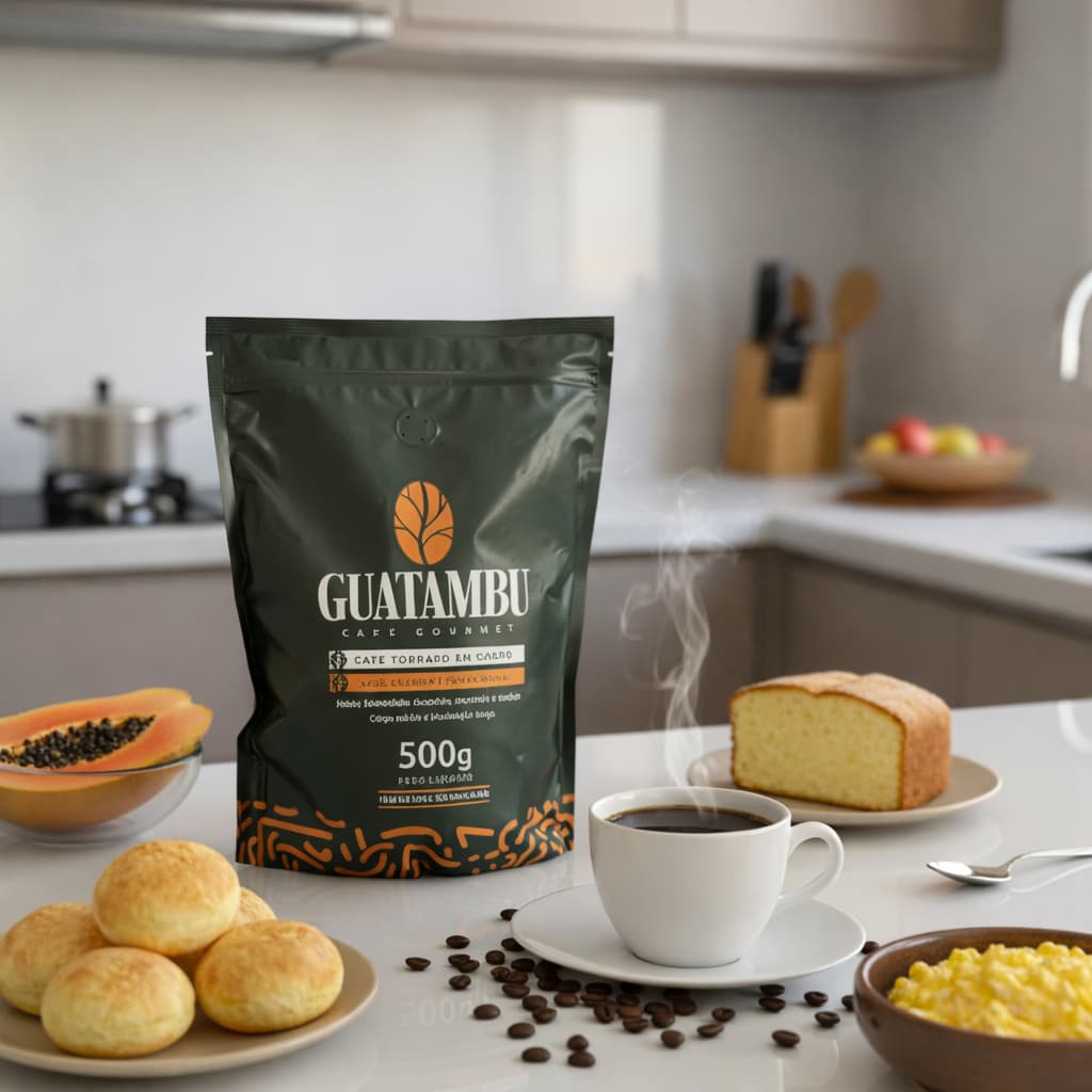 Café Gourmet Guatambu em Grãos 500g Especial Expresso Minas 100% arábica torra média notas chocolate