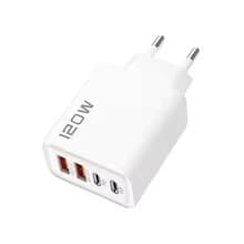 Carregador Rápido Tipo C 120w Usb 4 Saída  3.0 adaptador de carregador usb