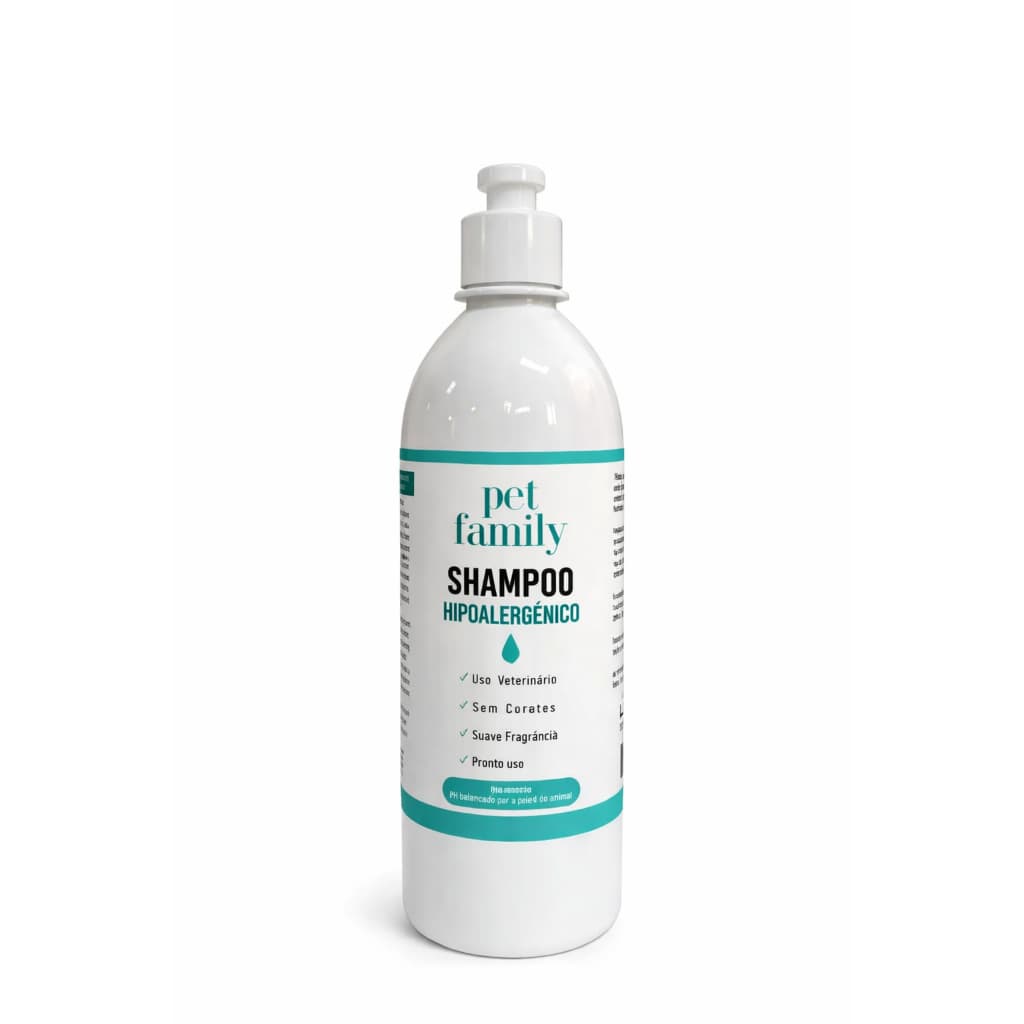 Shampoo para Cães Hipoalergênico Sem Corantes 500ml Pet Family