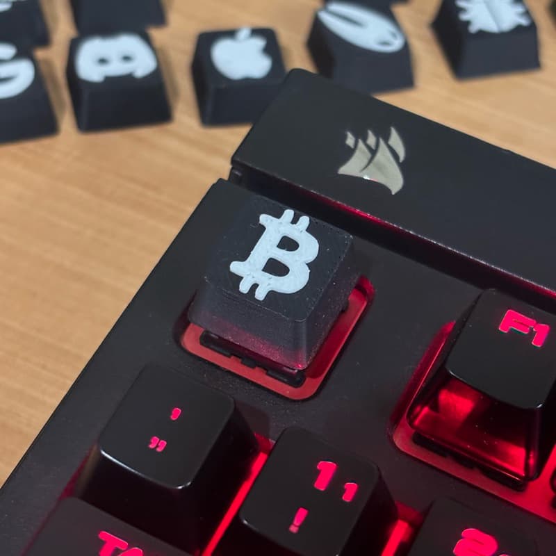 keycap bitcoin tecla para teclado mecânico