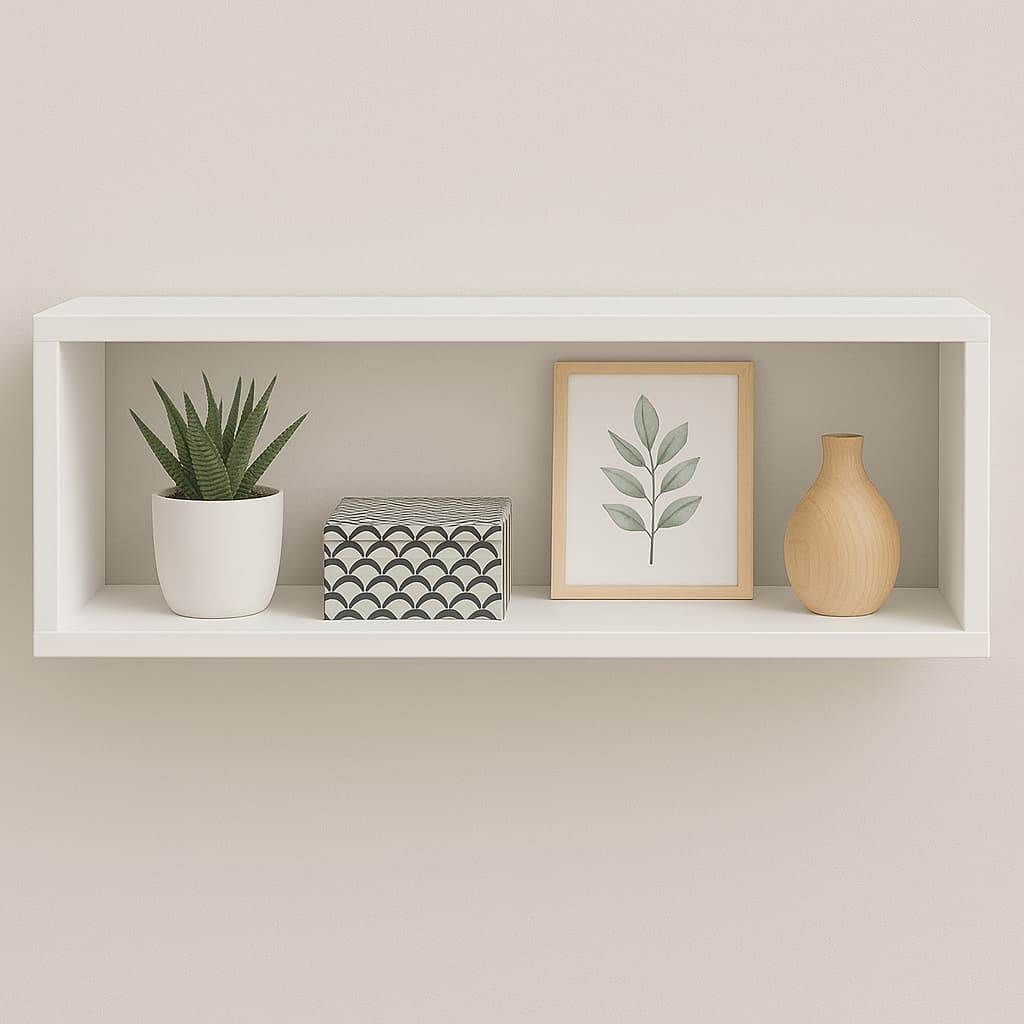 Nicho Prateleira MDF 50x25x10 Reforçado 15mm Organizador Livros Quarto Sala Banheiro Cozinha Multiuso + Kit Instalação