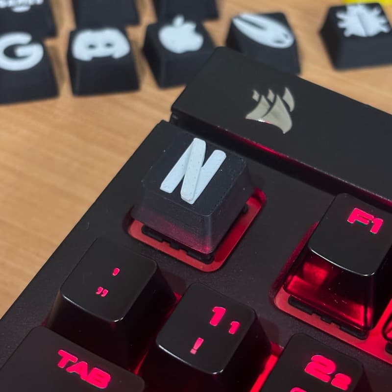 Keycap Netflix tecla para teclado mecânico