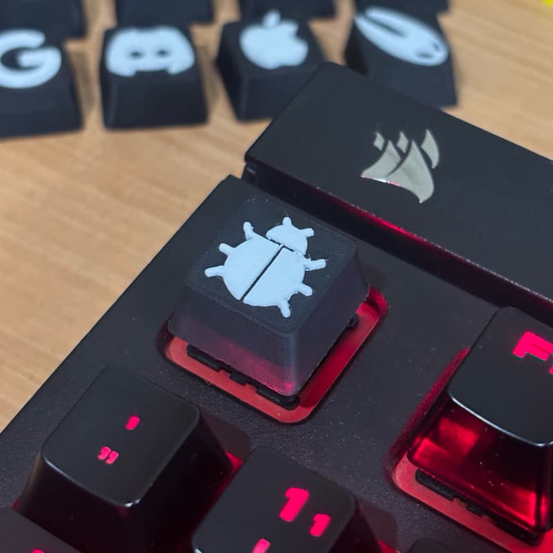 keycap debug tecla para teclado mecânico