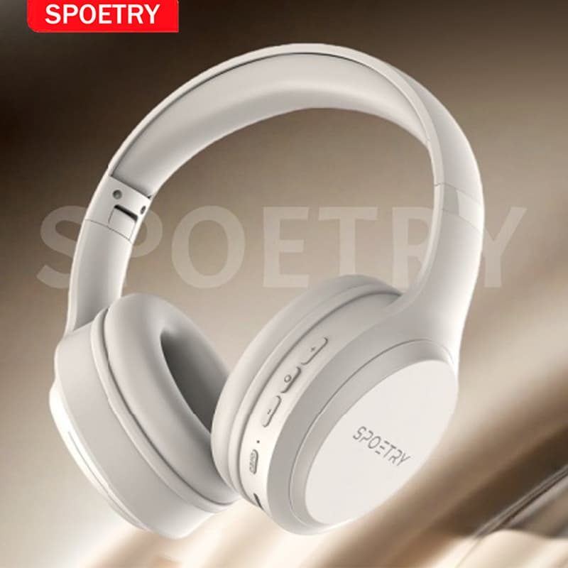 Fone de ouvido Wireless Headset sem fio Bluetooth Dobrável Alta Qualidade Bass Cancelamento Ativo de Ruído M16 SPOETRY