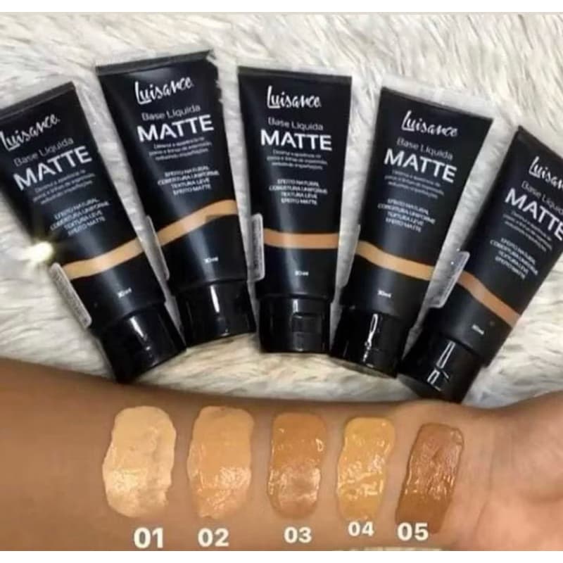 Base Líquida Matte Luisance 30ml com Cobertura Uniforme e Efeito Matte Natural