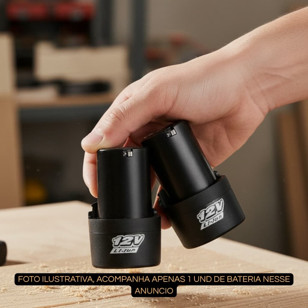 Bateria 12v Compatível com diversas Ferramentas Furadeira Parafusadeira Tico Tico - DEFFER
