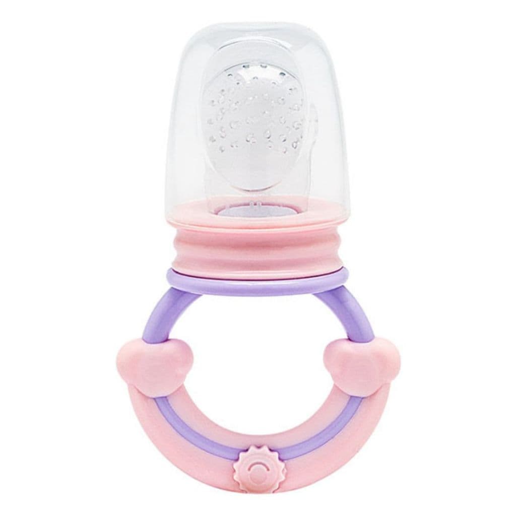 Porta Frutas silicone 2 bicos Chupeta Alimentadora infantil Bebê Macio para introdução alimentar