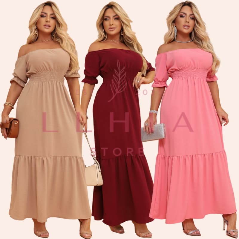 Vestidos Midi Com Fenda Lateral Versátil Tamanho Único Vestido Curto Liso Tubinho Vestido Longo