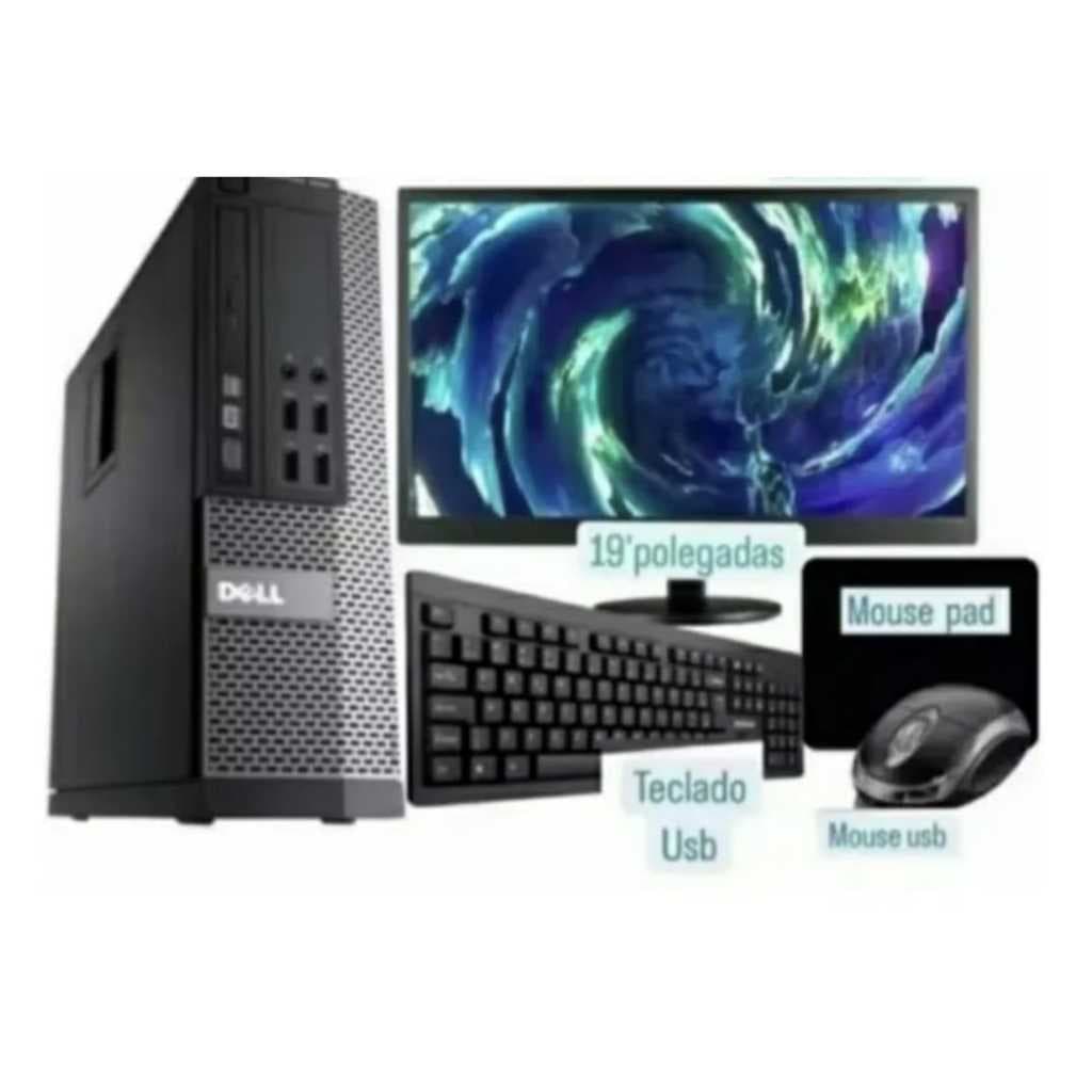 Computador Dell Core i5 1Tb(1000GB) 08gb Ram monitor  20'pol + Teclado e Mouse ***ENVIO IMEDIATO