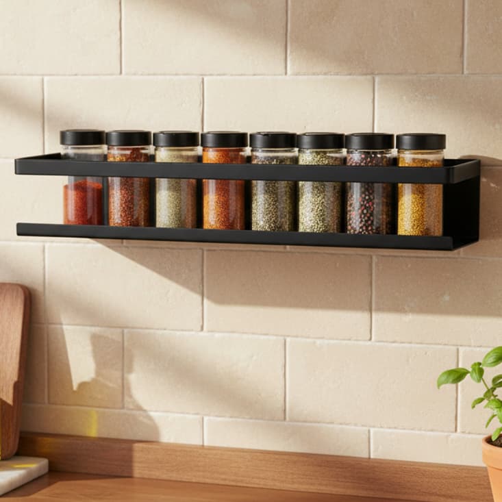Suporte Para Temperos Parede 35cm Prateleira Para Condimentos Organizador