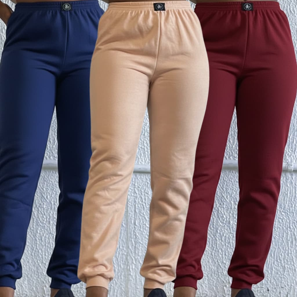 Calça feminina moletom calça Jogger aveludada confortável quentinha calça feminina moletom conjunto feminino