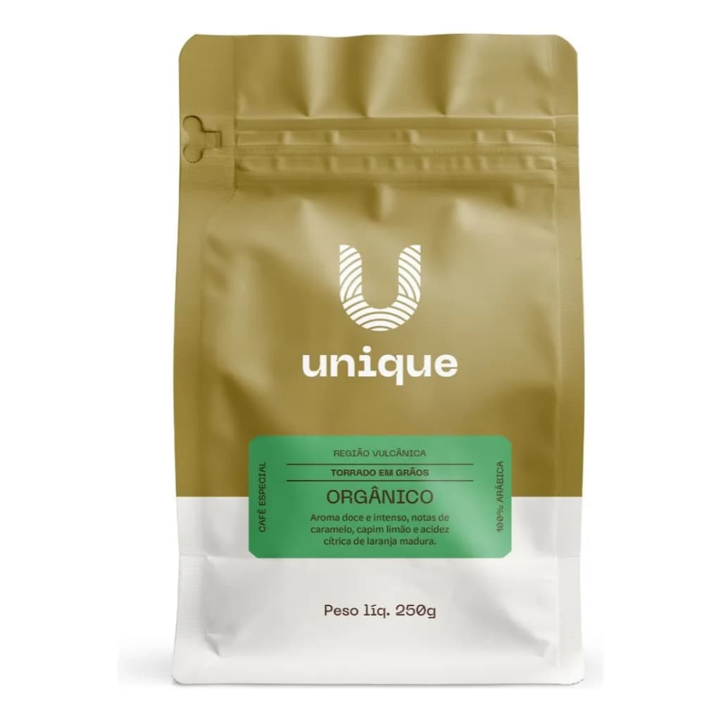 Café Orgânico Unique Em Grãos 250g