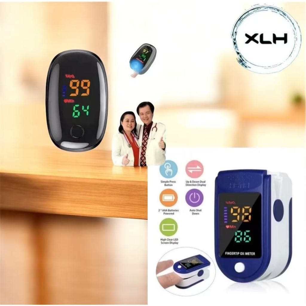 Oxímetros de Dedo de Pulso Digital Batimento Cardíaco Monitor de Frequência-XLH