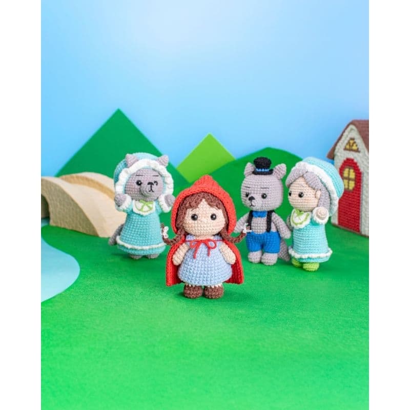Chapeuzinho Vermelho Amigurumi em Crochê | Bonecos Artesanais | Kit Completo ou Peças Avulsas
