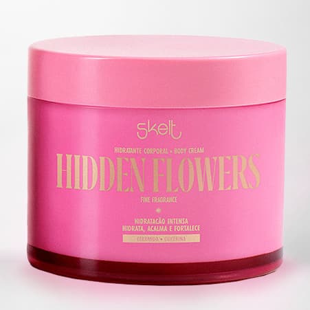 Hidratante Desodorante Corporal Skelt Hidden Flowers 200g - Bergamota da Itália e Pera